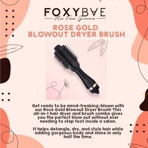 FoxyBae Rose Gold Blowout Dryer Brush